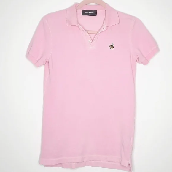DSQUARED2 Pink Banana Polo S